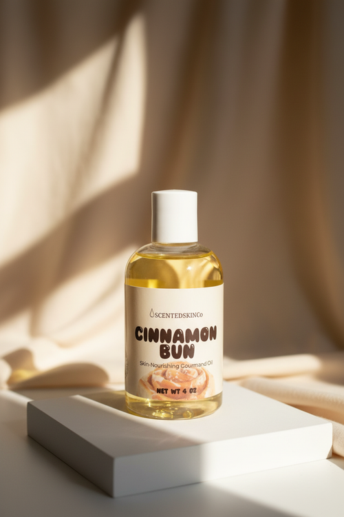 Cinnamon Bun 4oz with sunlight
